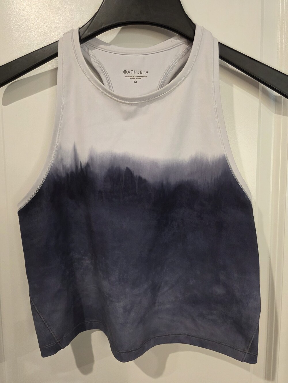 Athleta Shanti Watercolor Stripe Crop Tank